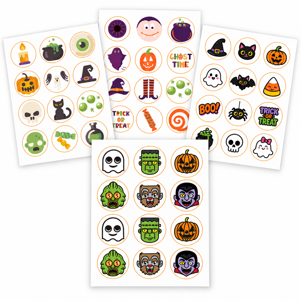 Halloween Pre-Cut Edible Image Circles