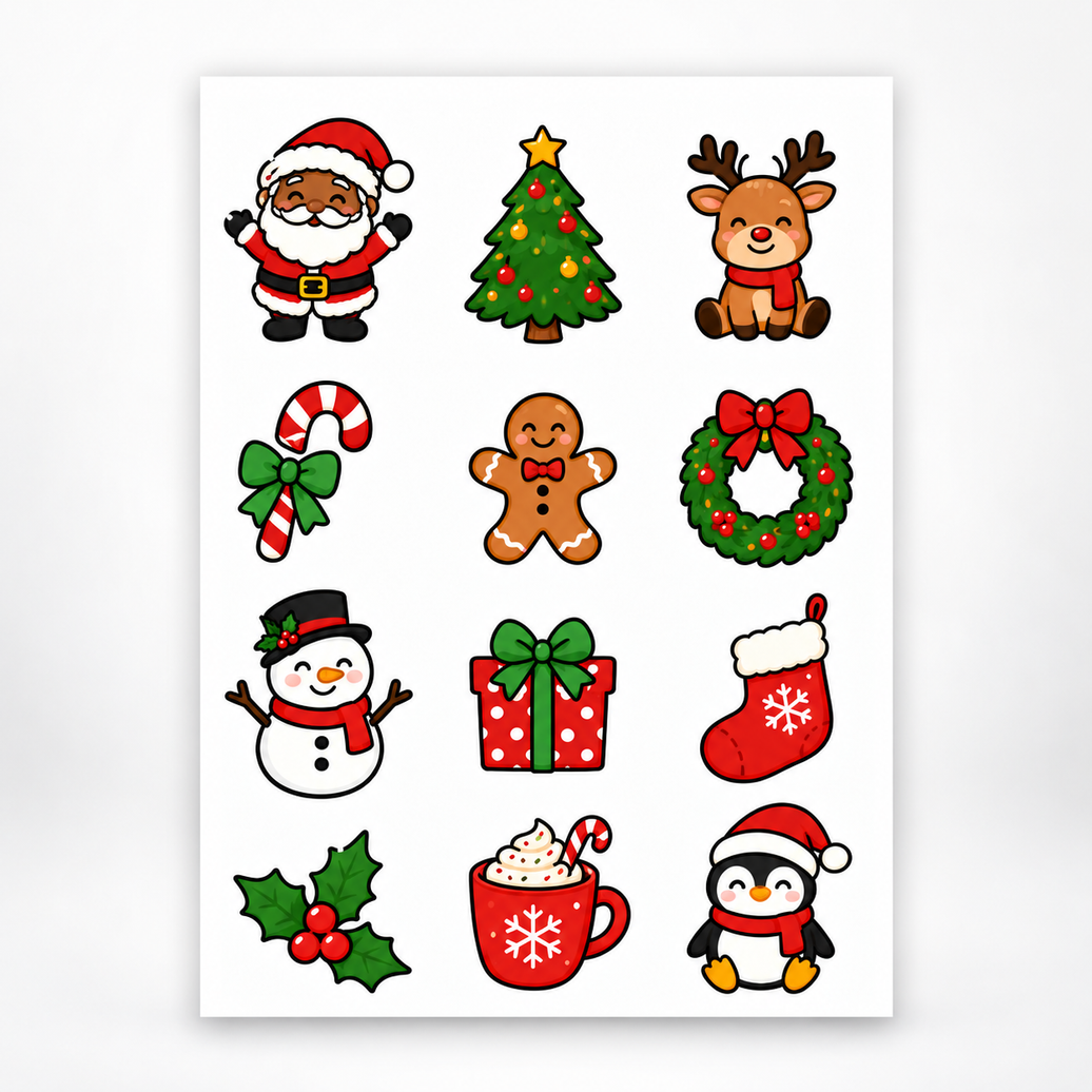 Christmas Assorted Die-Cut Edible Images