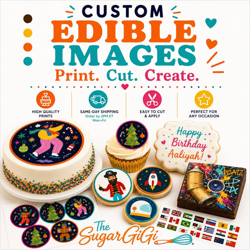 Custom edible images for cakes, cupcakes, cookies and treats - The Sugar Gigi