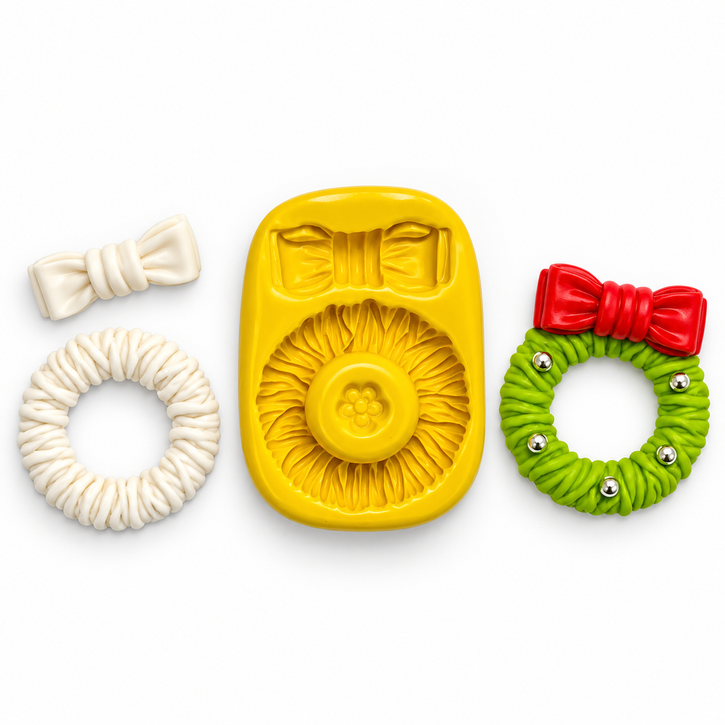 Wreath About Town Christmas Wreath Silicone Mold