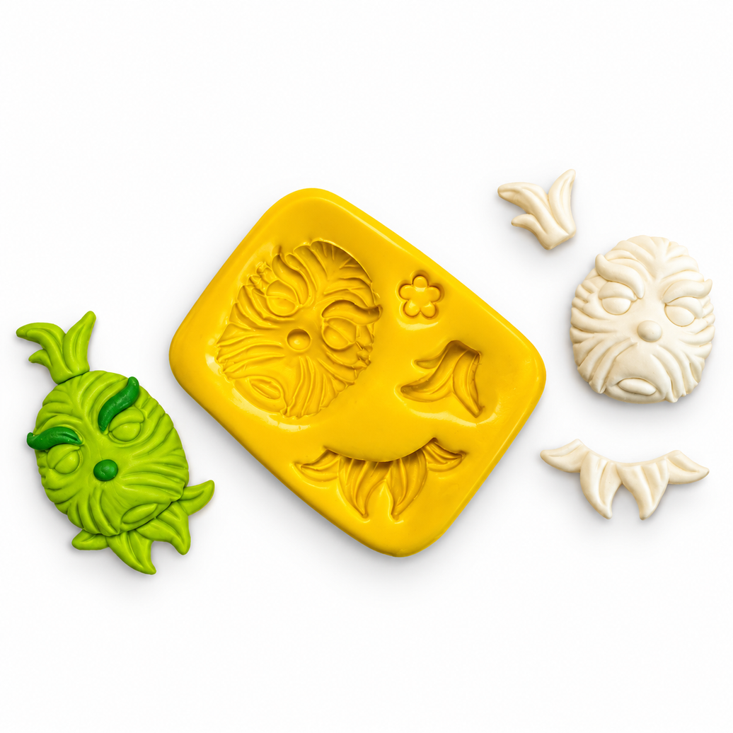 Mr. Grinch Christmas Character Silicone Mold