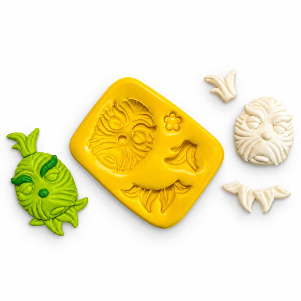Mr. Grinch Christmas Character Silicone Mold