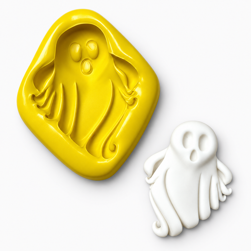 Curly Boo Ghost Halloween Silicone Mold for Fondant, Chocolate & Candy