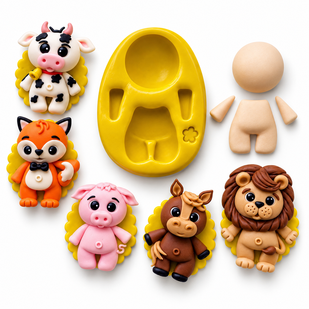 Every•Body Chibi Character Silicone Mold