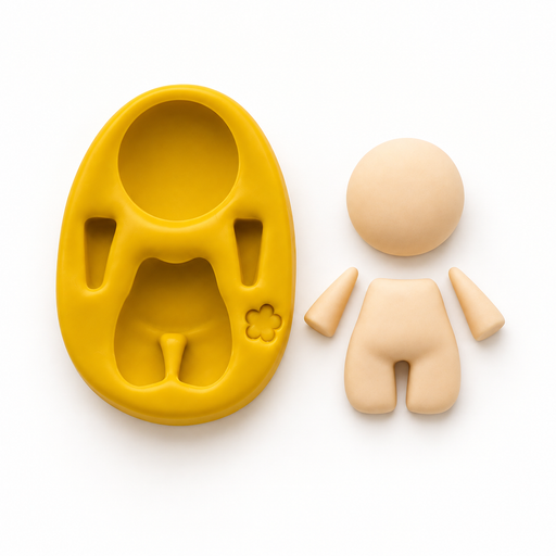 Every•Body Chibi Character Silicone Mold