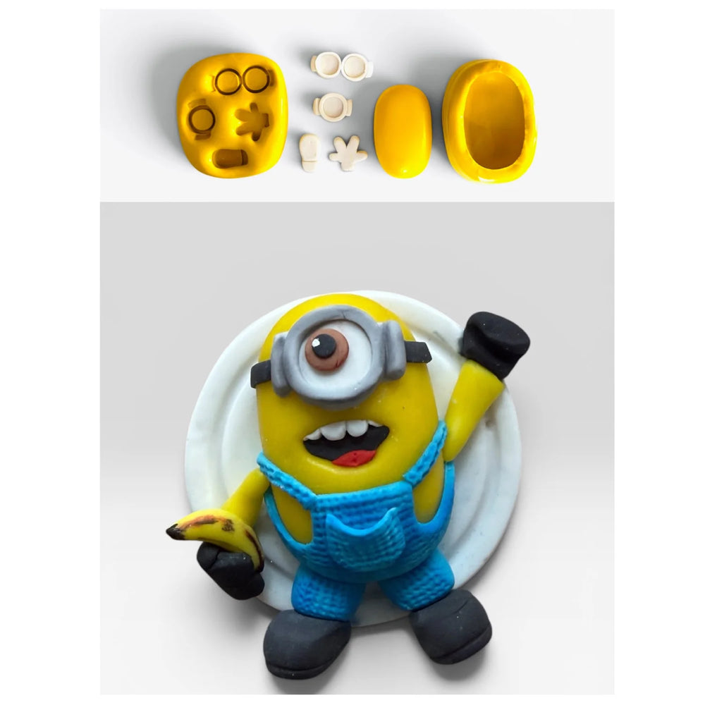 Mini Buddy 3D Character Silicone Mold Set for Fondant & Chocolate – 2 Piece