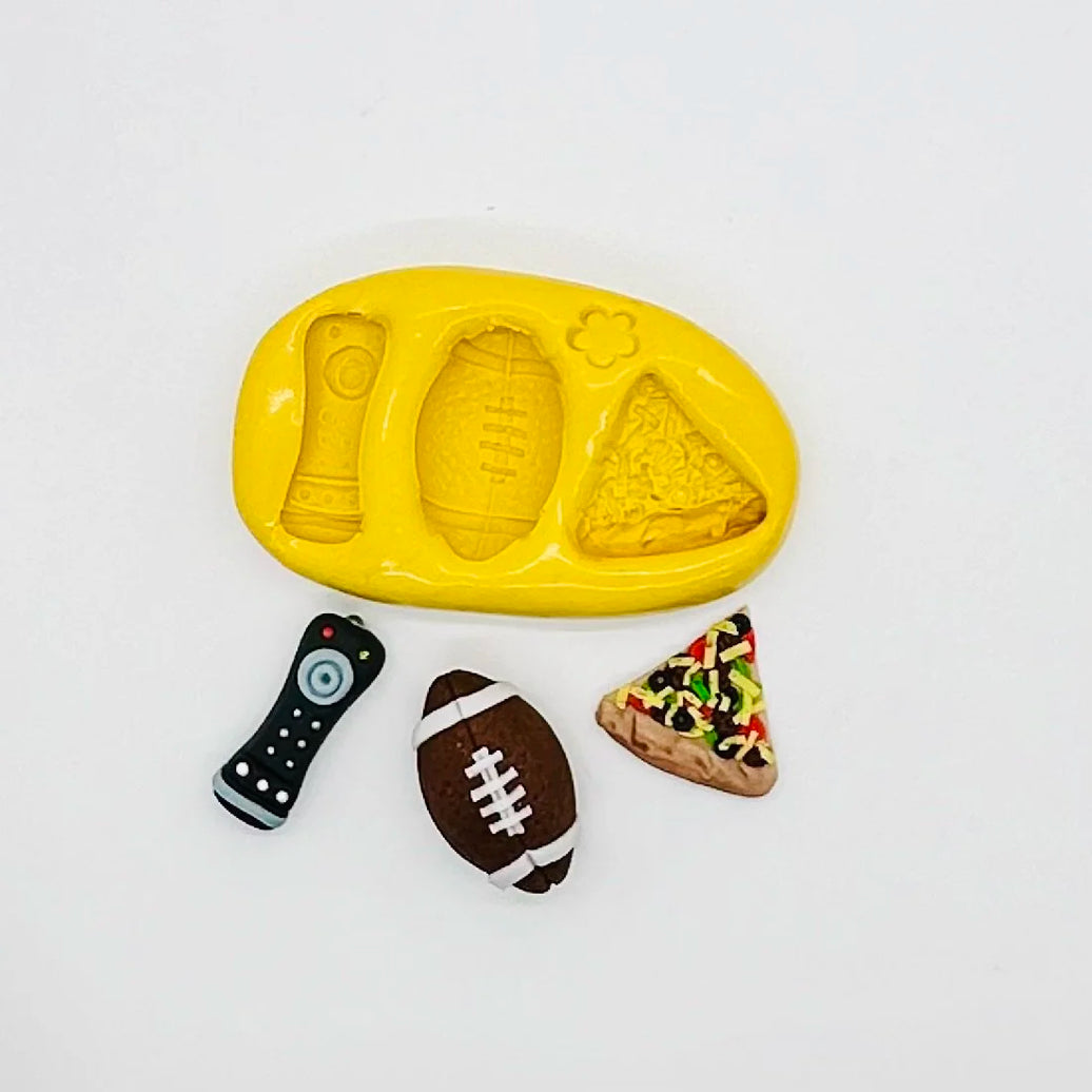 Football Game Day Silicone Mold Set for Fondant & Chocolate – 3 Piece