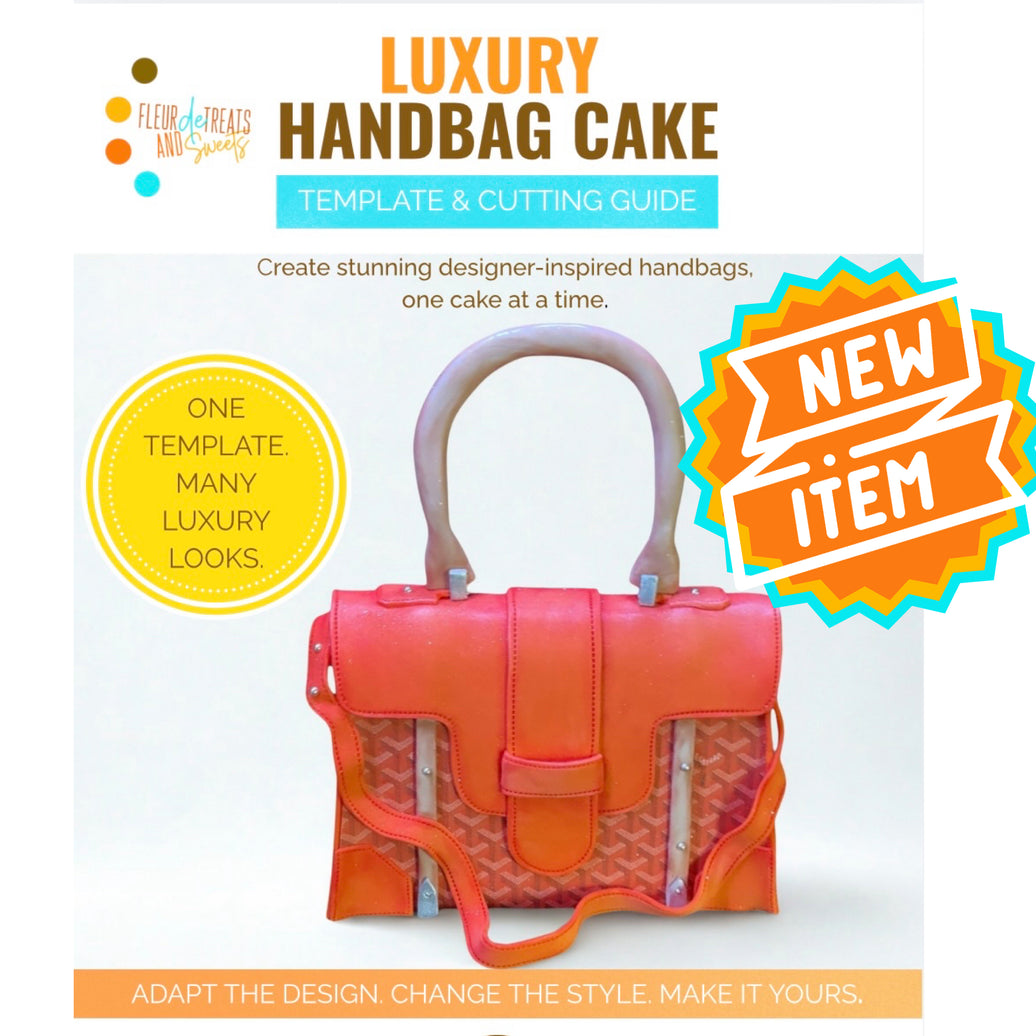 Luxury Handbag Cake Template & Cutting Guide