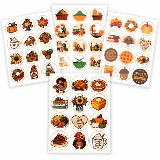 Fall & Thanksgiving 2-Inch Edible Images
